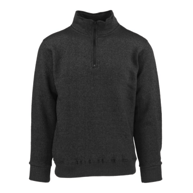 Adult Nantucket Quarter Zipper Black NQZ-100